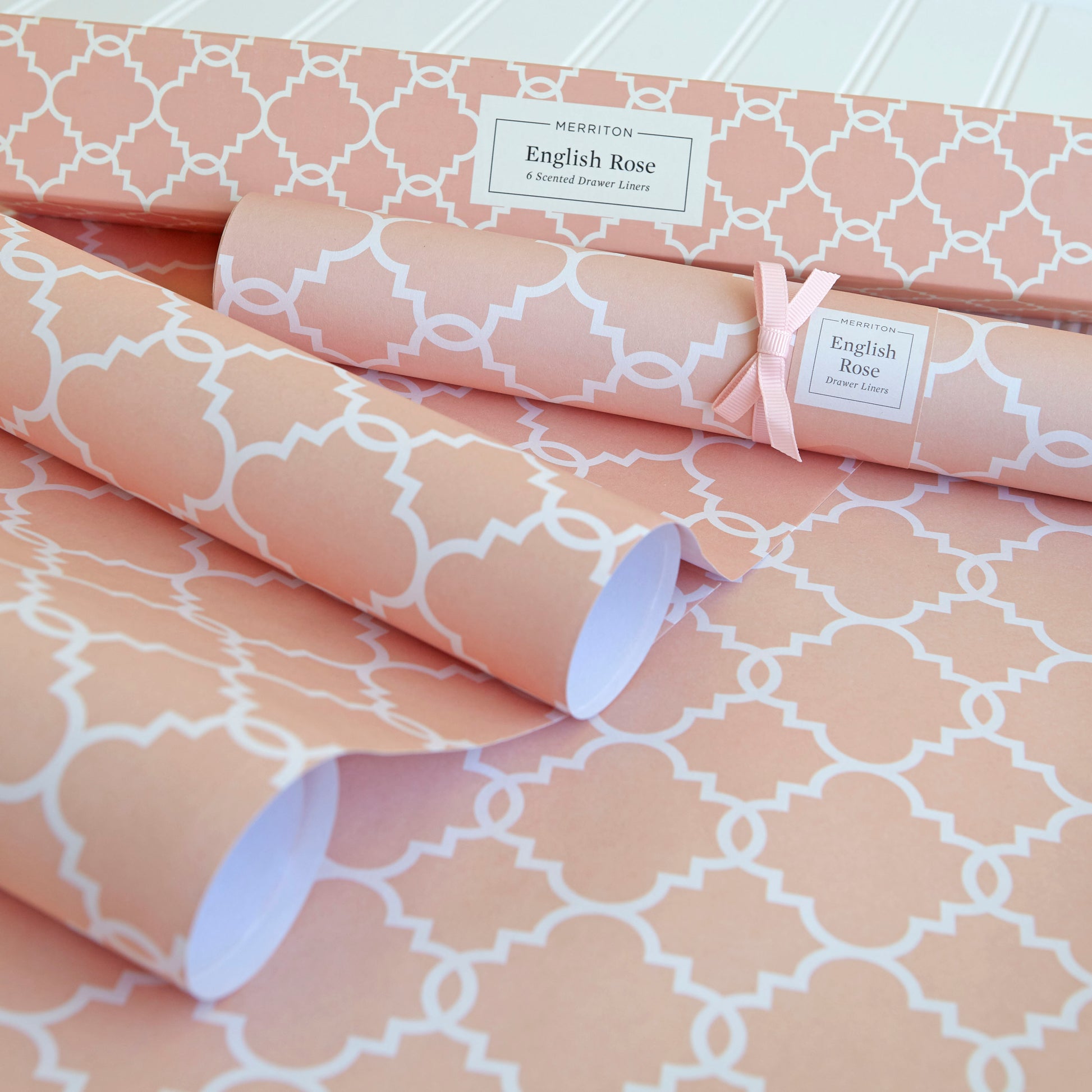 Merriton Scented Drawer Liners, English Rose Close-up