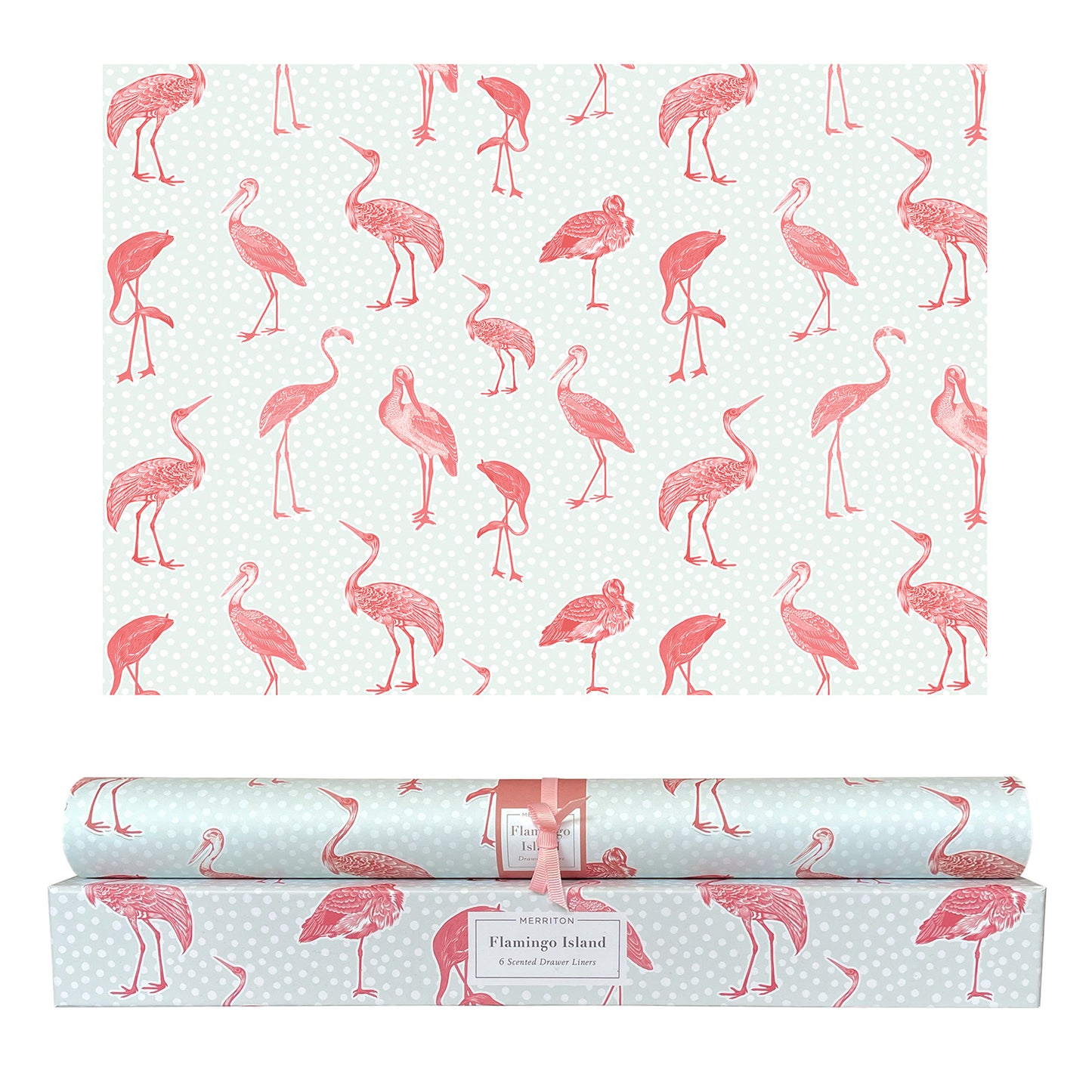 Merriton Scented Drawer Liners, Flamingo Island Main