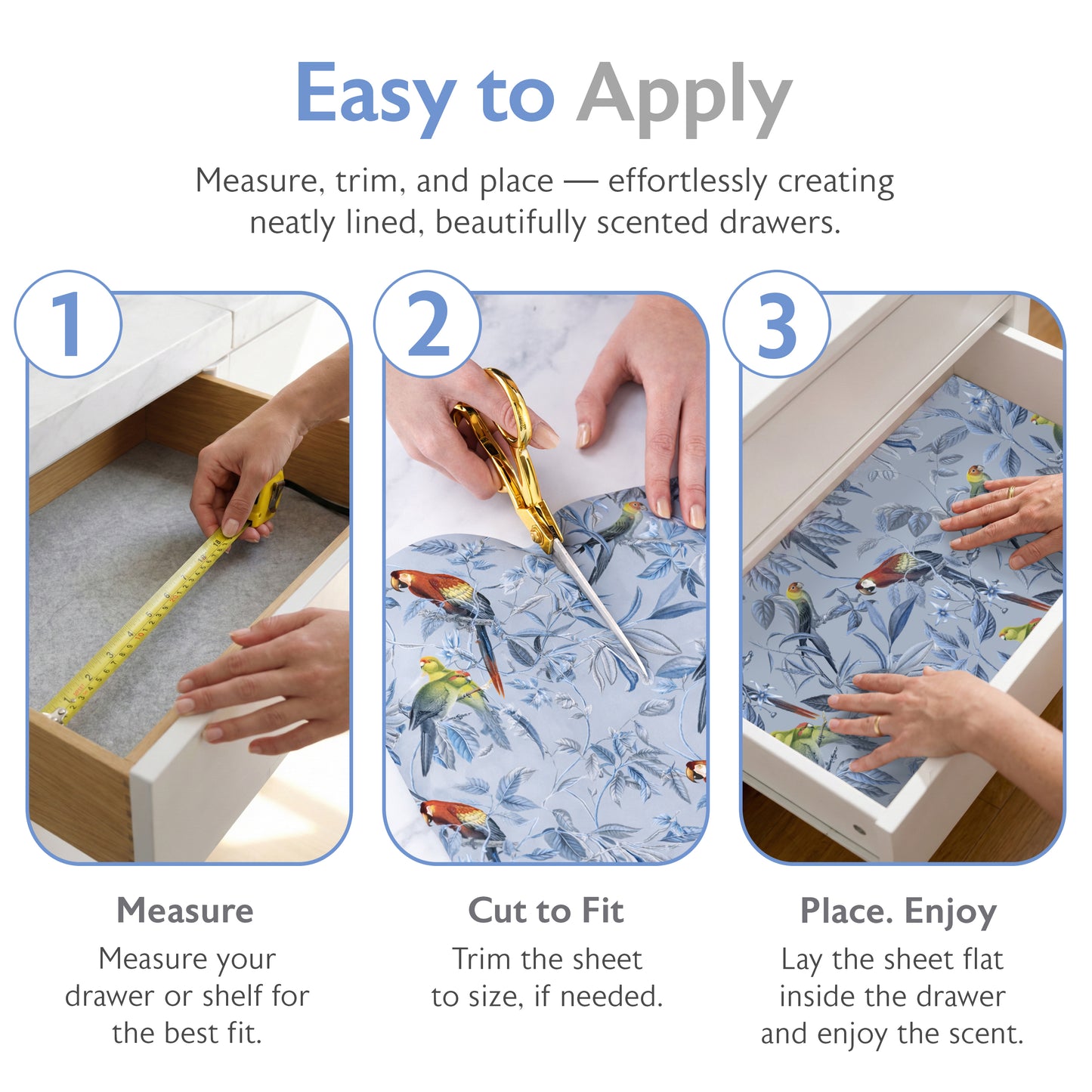 Azure Aviary Scented Drawer Liners
