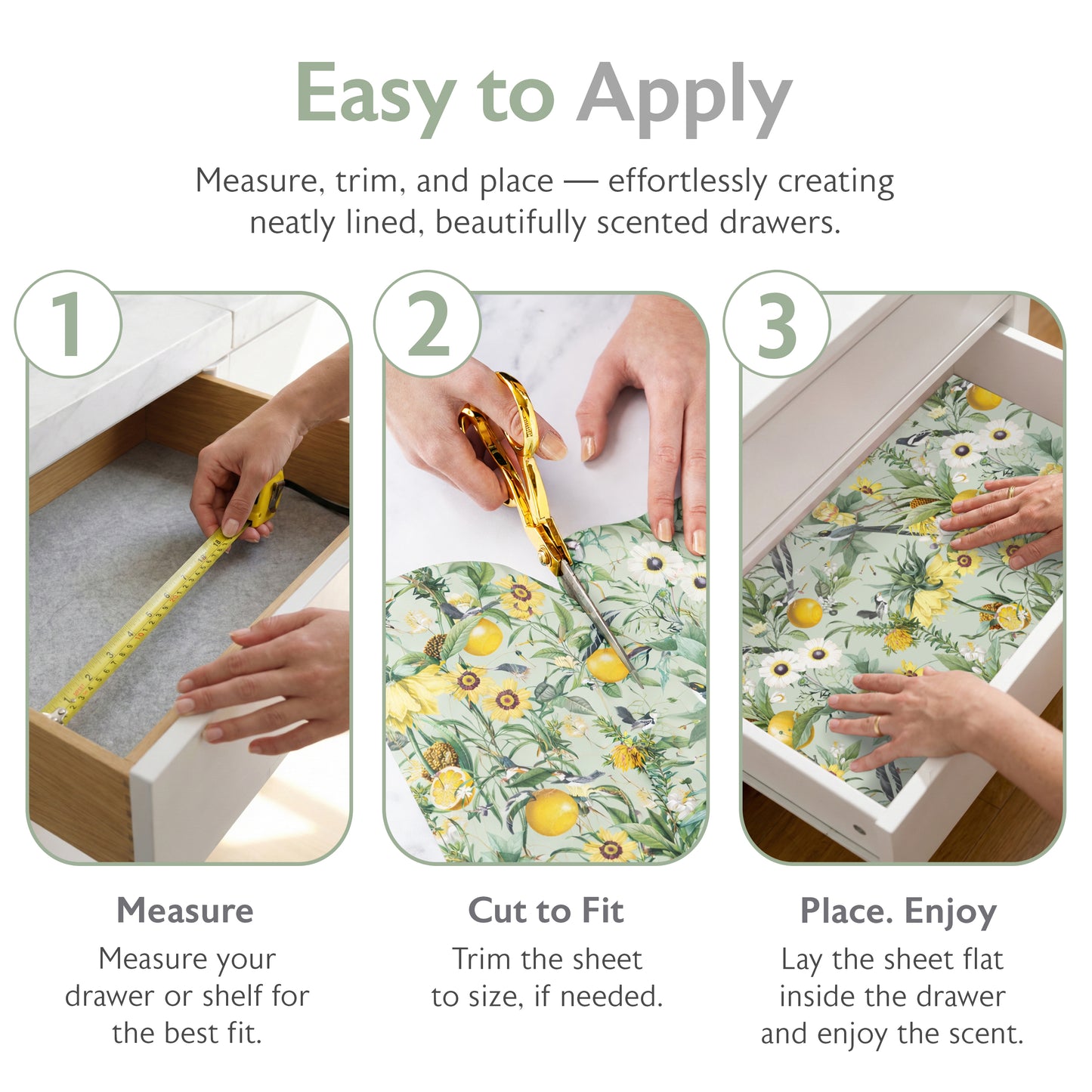 Golden Orchard Scented Drawer Liners